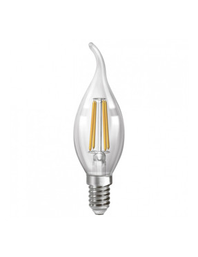 LED лампа филаментная (C37 свеча на ветру) 4 Вт E-14 NEOMAX