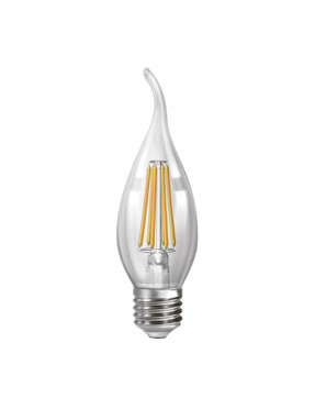 LED лампа філаментна (C37 свічка на вітру) 6 Вт E-14 NEOMAX