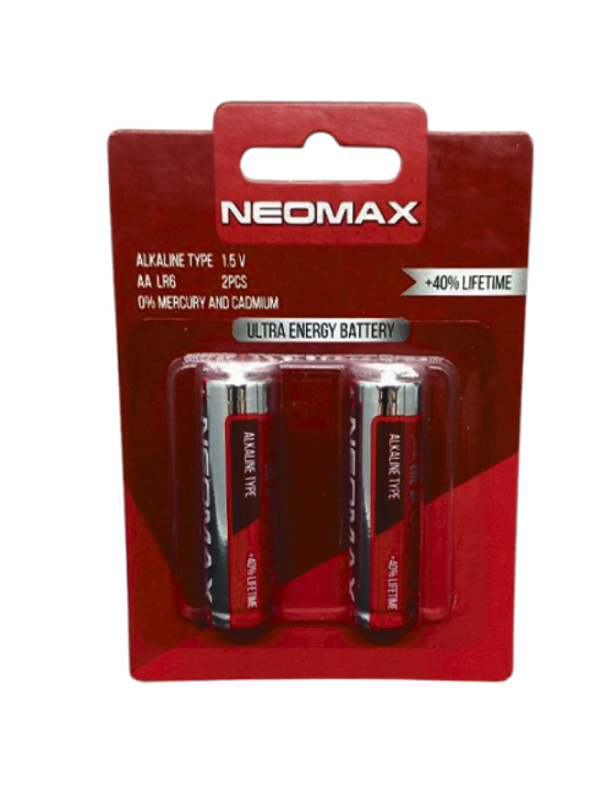 Батарейка NEOMAX LR03/AAA щелочная (Alkaline) в блистере (2 шт/уп)