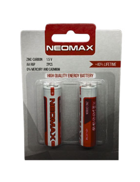 Батарейка NEOMAX LR03/AAA солевая в блистере (2 шт/уп)