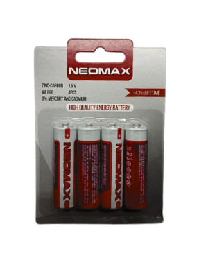 Батарейка NEOMAX LR03/AAA сольова у блістері (4 шт/уп)