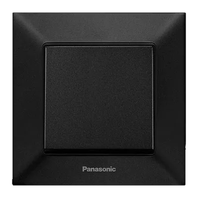 Panasonic Arkedia Slim вимикач 1-клавішний — Чорний