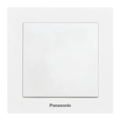 Panasonic Karre Plus 55 вимикач 1-клавішний — Білий