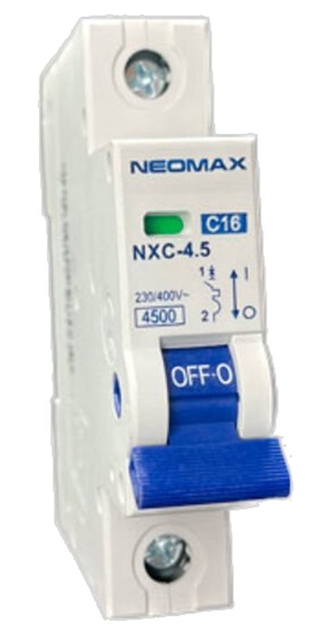 Автомат 3C (триполюсний) 63А 4,5 кА 230/400 В Тип C NEOMAX