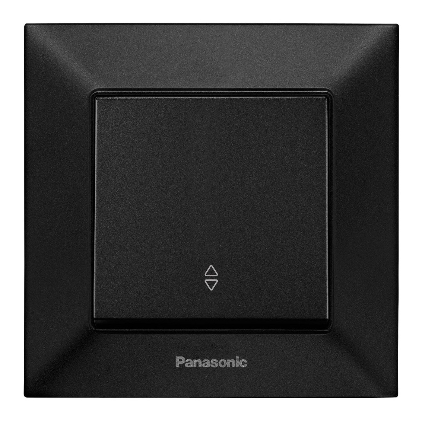 Вимикач одноклавішний прохідний, швидкий монтаж чорний PANASONIC Arkedia Slim